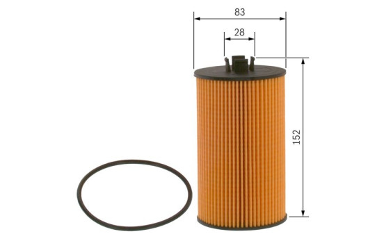 Oljefilter P7040 Bosch