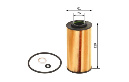 Oljefilter P7062 Bosch, bild 3
