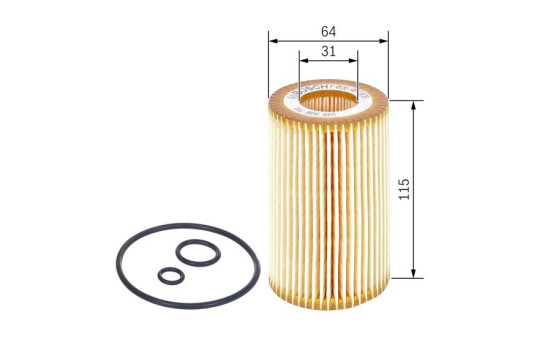 Oljefilter P7070 Bosch, bild 2
