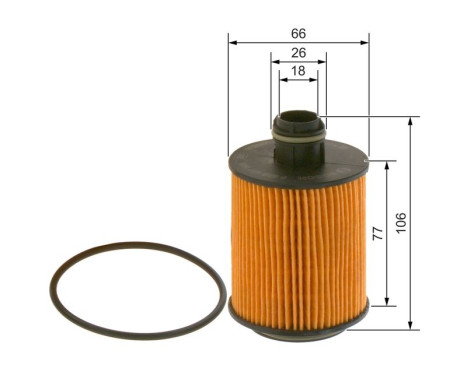 Oljefilter P7095 Bosch, bild 2