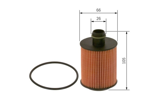 Oljefilter P7096 Bosch, bild 3