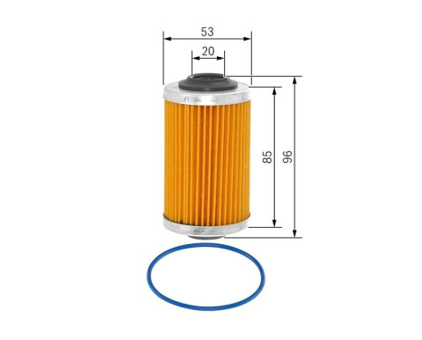 Oljefilter P7109 Bosch, bild 2