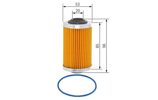 Oljefilter P7109 Bosch, bild 2
