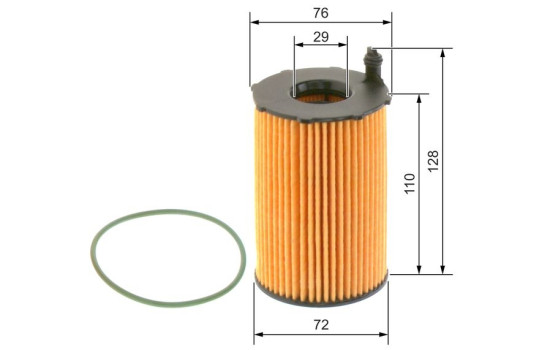 Oljefilter P7122 Bosch, bild 4