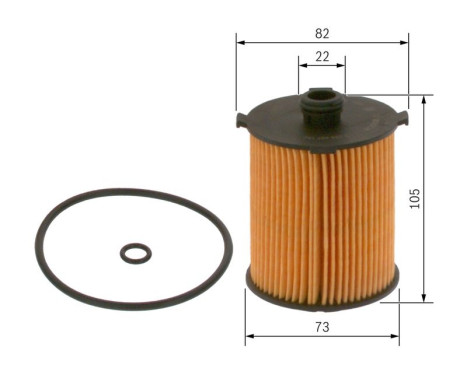 Oljefilter P7152 Bosch, bild 6