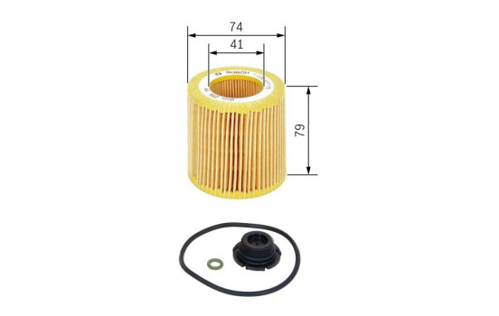 Oljefilter P7175 Bosch, bild 3