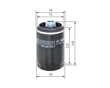Oljefilter P7179 Bosch, bild 6