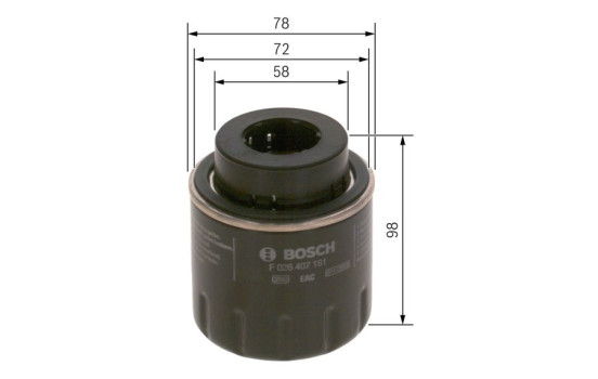 Oljefilter P7181 Bosch