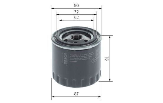 Oljefilter P7184 Bosch, bild 6