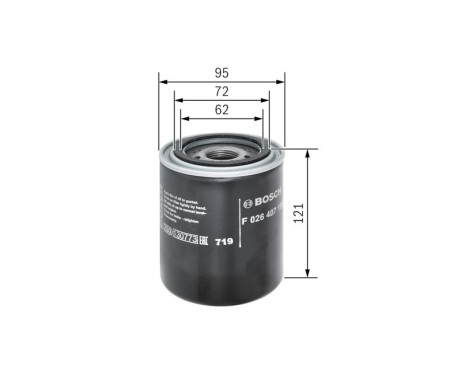 Oljefilter P7198 Bosch, bild 2