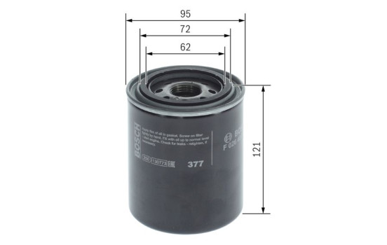 Oljefilter P7198 Bosch, bild 6