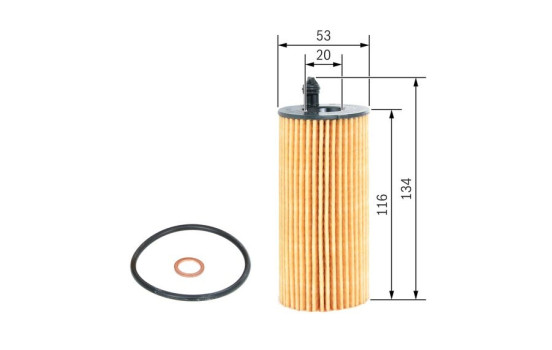Oljefilter P7205 Bosch, bild 3