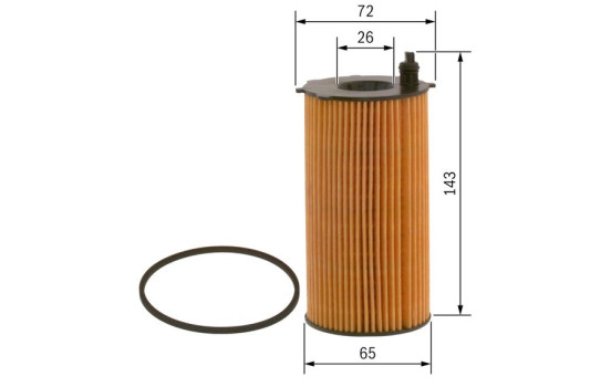 Oljefilter P7207 Bosch, bild 3