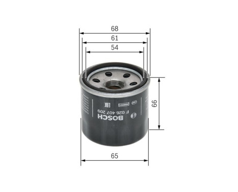 Oljefilter P7209 Bosch, bild 6