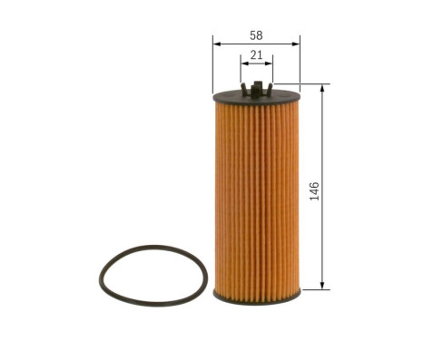 Oljefilter P7237 Bosch, bild 3