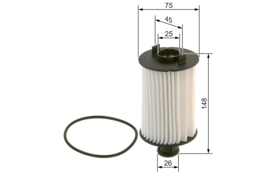 Oljefilter P7269 Bosch, bild 2