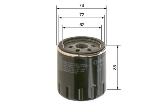 Oljefilter P7300 Bosch, bild 6