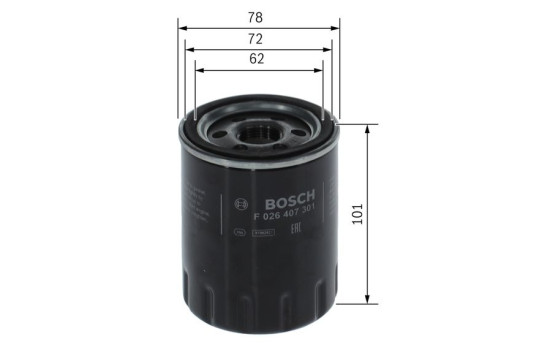 Oljefilter P7301 Bosch, bild 5