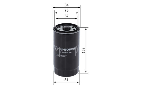 oljefilter P7304 Bosch, bild 5