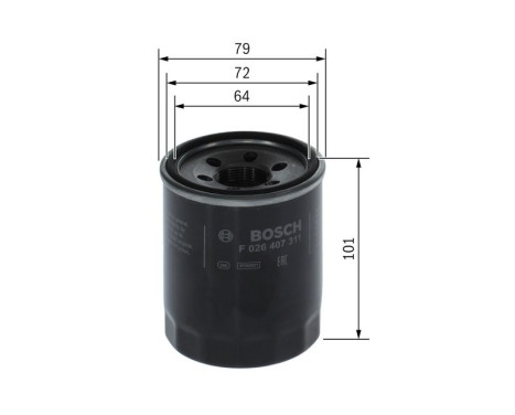 oljefilter P7311 Bosch, bild 5