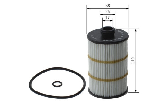 oljefilter P7313 Bosch, bild 5