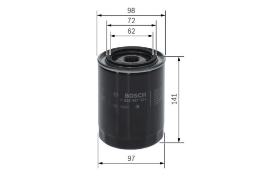 oljefilter P7321 Bosch, bild 5