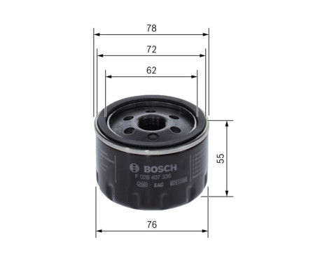 oljefilter P7336 Bosch, bild 5