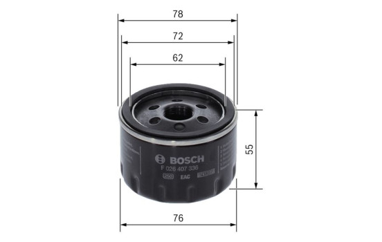 oljefilter P7336 Bosch, bild 5