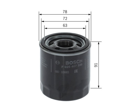 Oljefilter P7350 Bosch, bild 5