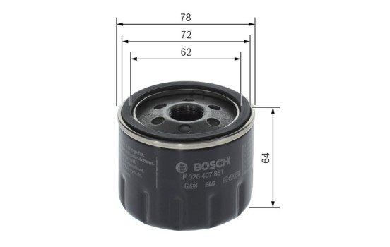 Oljefilter P7351 Bosch, bild 5
