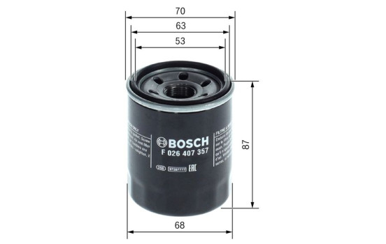 Oljefilter P7357 Bosch, bild 5