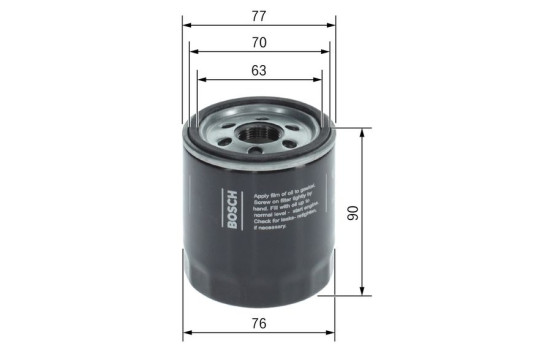 Oljefilter P7378 Bosch, bild 5