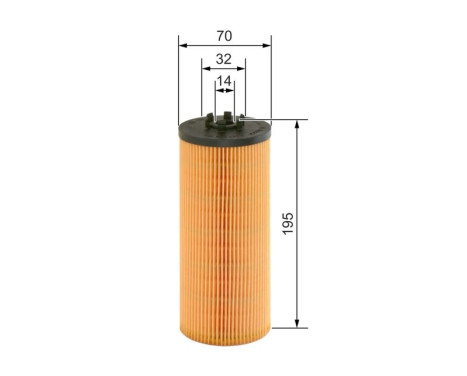 Oljefilter P9152 Bosch, bild 2