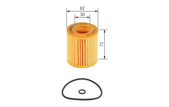 Oljefilter P9257 Bosch, bild 4