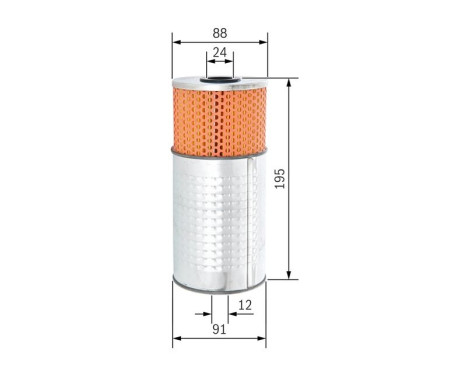 Oljefilter P9267 Bosch, bild 2