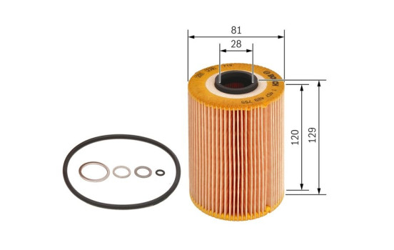 Oljefilter P9755 Bosch, bild 2