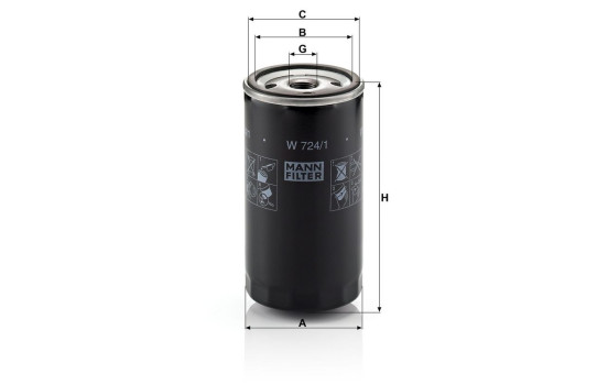 Oljefilter W 724/1 Mann, bild 4