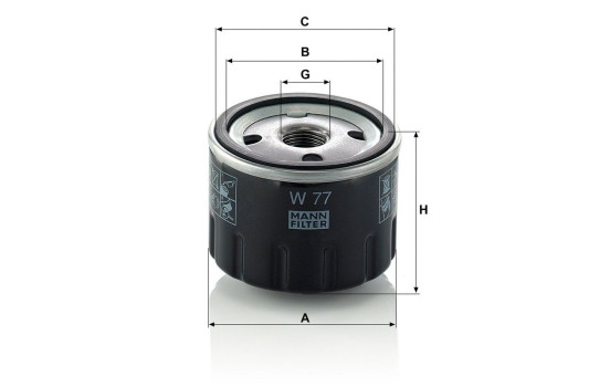 Oljefilter W 77 Mann, bild 3