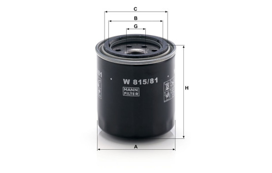 Oljefilter W 815/81 MANN-FILTER, bild 3