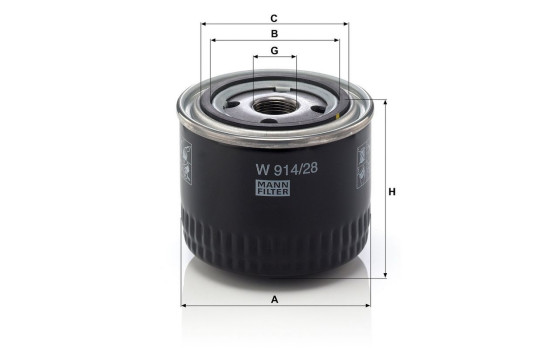 Oljefilter W 914/28 Mann, bild 3