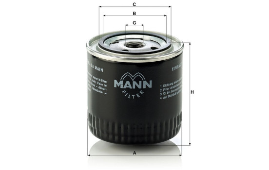 Oljefilter W 920/17 Mann, bild 3