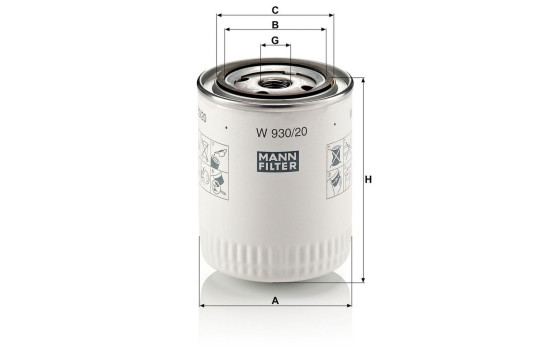 Oljefilter W 930/20 Mann, bild 3