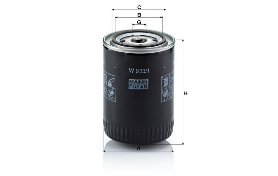 Oljefilter W 933/1 Mann, bild 5