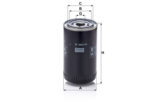 Oljefilter W 950/41 Mann, bild 2