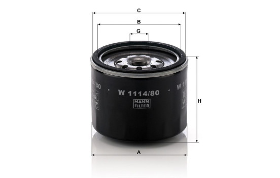 Oljefilter W111480 MANN-FILTER, bild 4