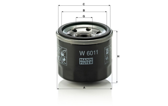 Oljefilter W6011 Mann, bild 4