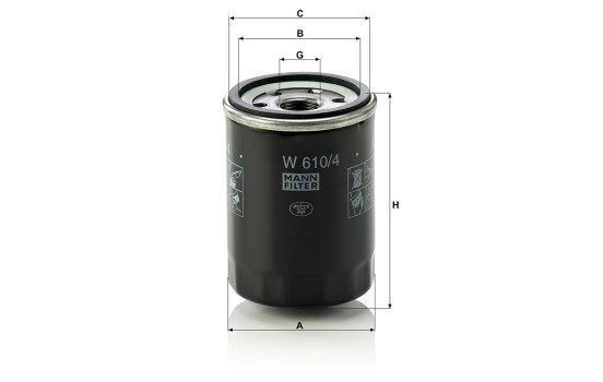 Oljefilter W610/4 Mann, bild 3
