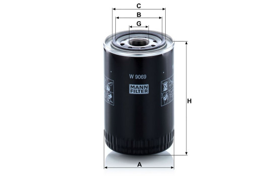 Oljefilter W9069 MANN-FILTER, bild 3