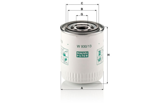 Oljefilter W930/13 Mann, bild 4