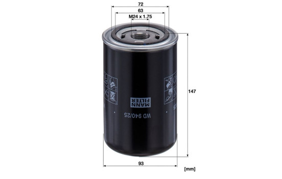 Oljefilter WD 940/25 Mann, bild 2